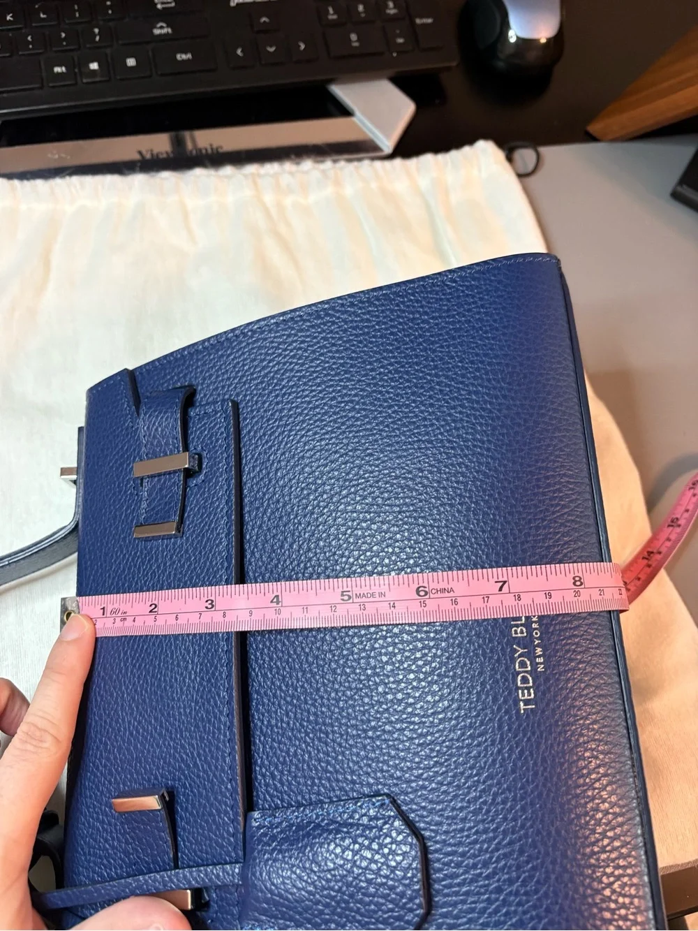 Teddy Blake Ava 11” in Blue Jeans with Silver Hardware - Picture 12 of 12